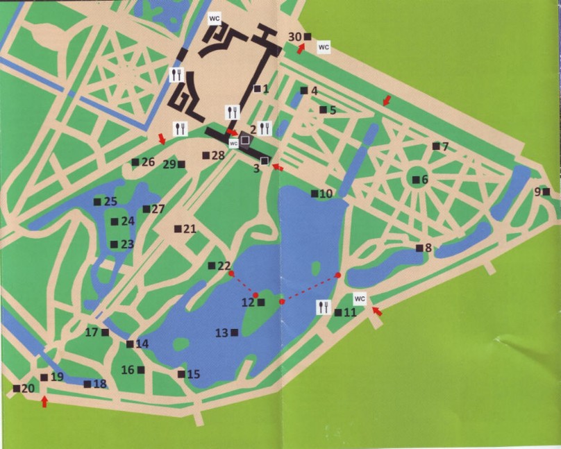 карта парка схема